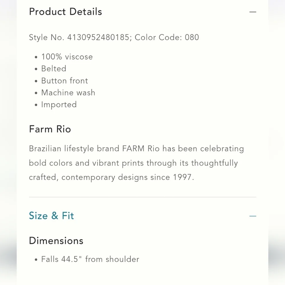 Farm Rio Dress - Picture 11 of 11